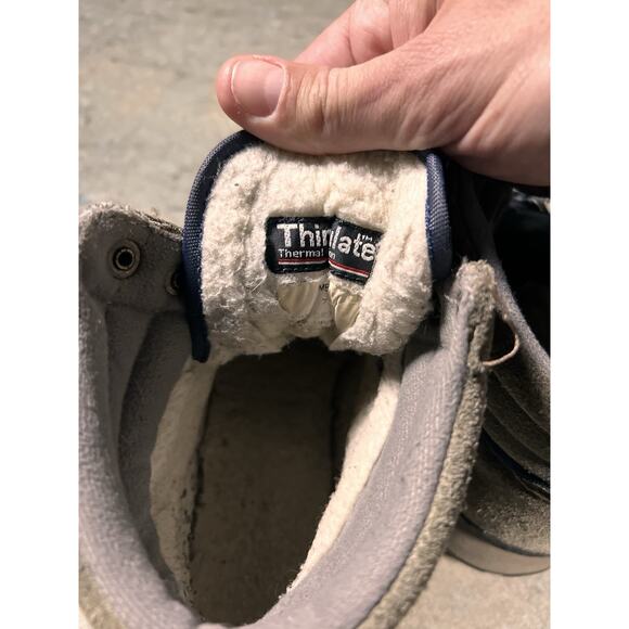 LL Bean G2 Trail Shoes Hiking Boots Thinsulate Womens Sz 7M GUC Brown Navy Blue - Picture 4 of 6